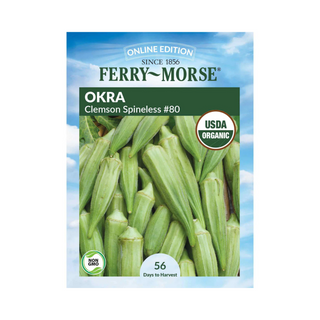 Okra Clemson Spineless #80 Organic