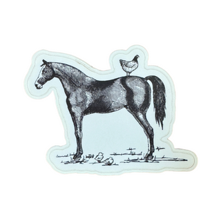 Pittsboro Feed Horse Chicken Sticker