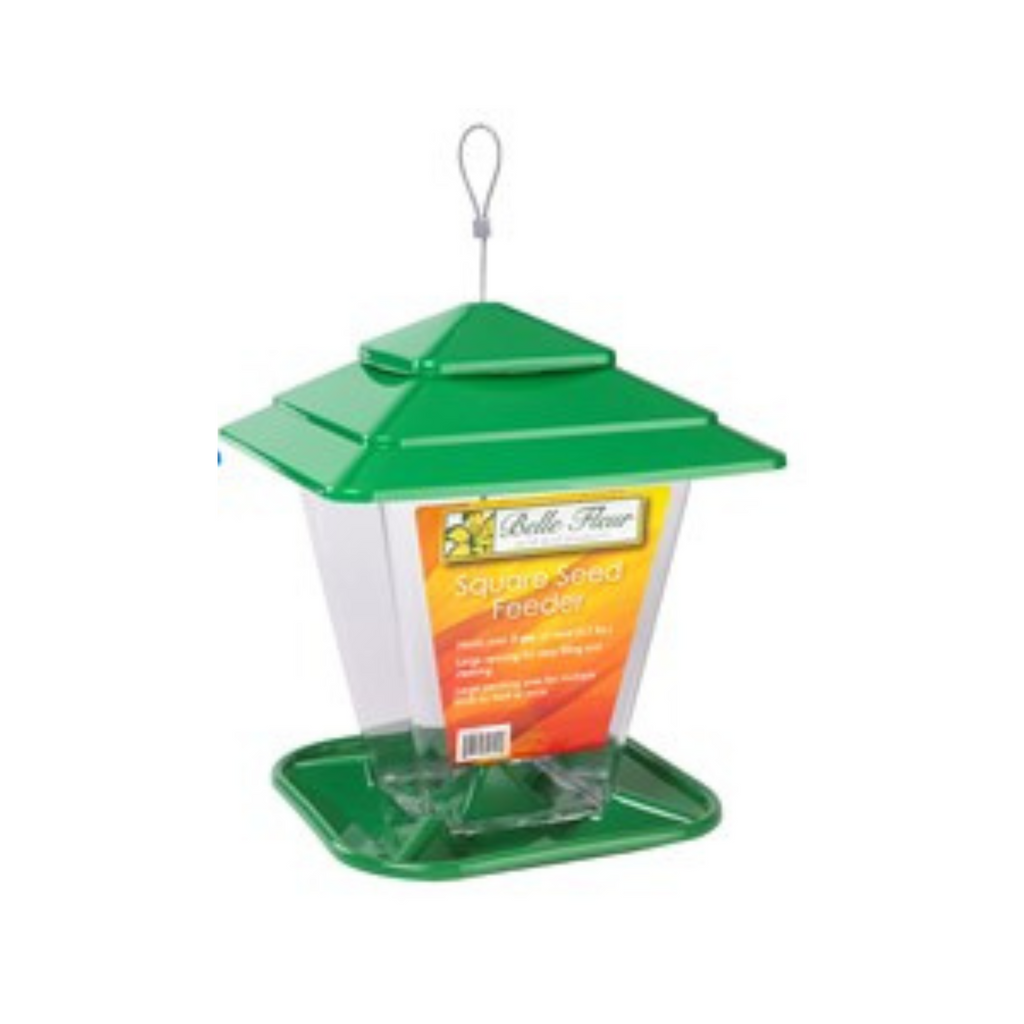 More Birds Square Seed Feeder – Pittsboro Feed